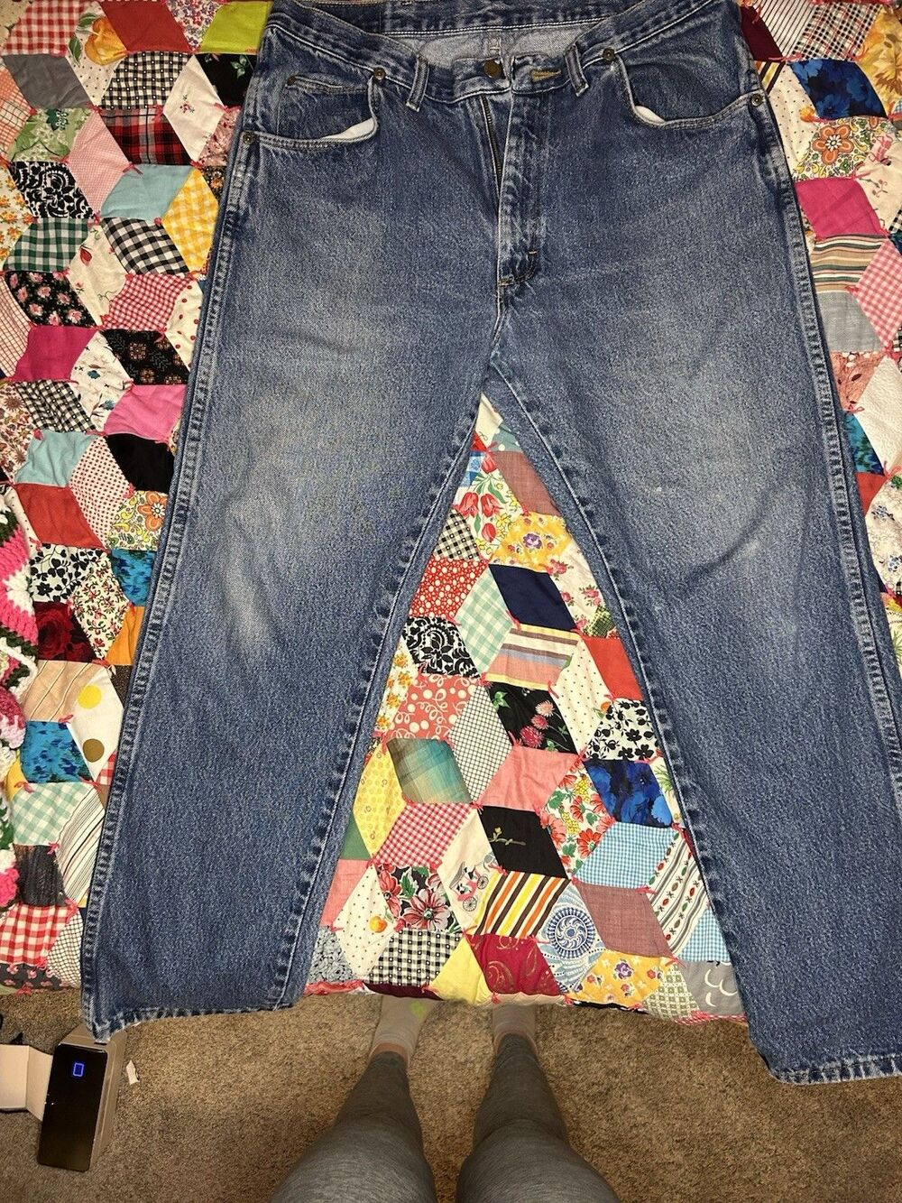 Vintage Wrangler Denim Jeans Regular Fit Medium Wash 5-Pocket